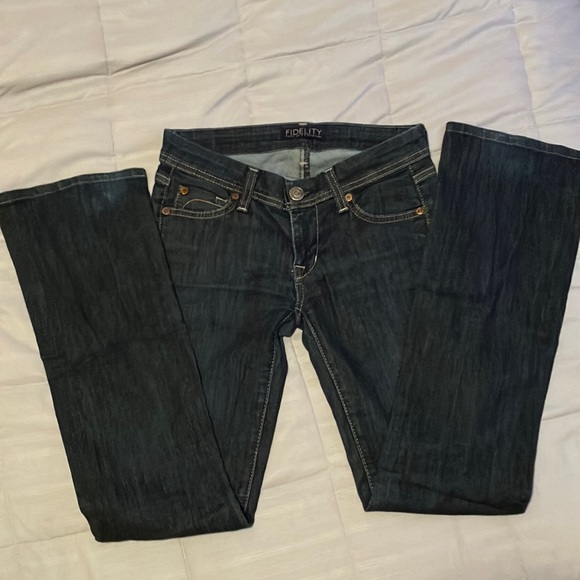 Fidelity Denim Scoop Patriot flare jean - Picture 1 of 4